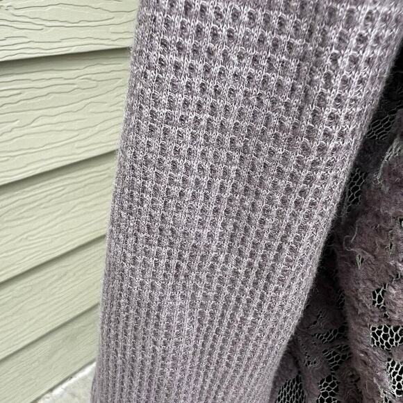 Dylan women’s size XL textured thermal long sleeve top, lace back - Picture 5 of 10